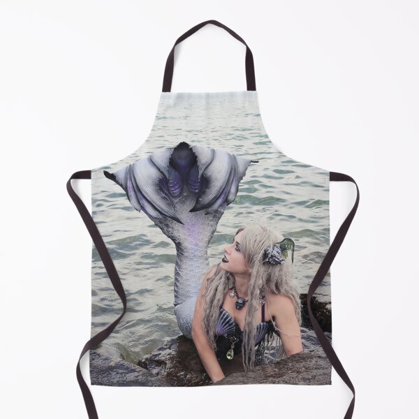 Item preview, Cute Mermaid Photo (looking at her tail and smiling) designed and sold by TheMagicCrafter.