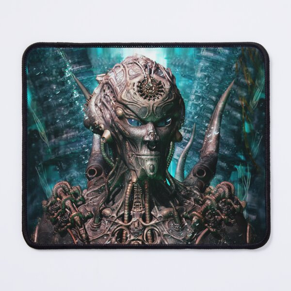 Aperçu de l'œuvre Darkmen - illustration 3D de biomécanique fantastique - deuxième version créée et vendue par KairoDesign.