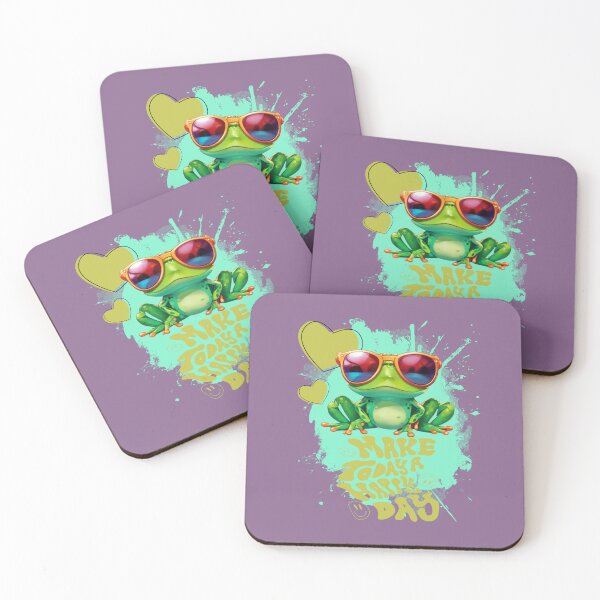 Item preview, Cool frog makes your day a happy day designed and sold by Ecmoprints.
