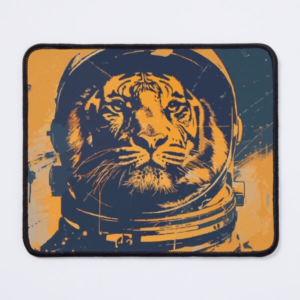 Item preview, Vintage tiger astronaut portrait designed and sold by etherElric.