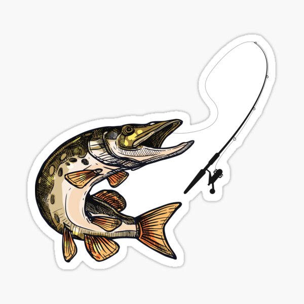 Predatory Fish Stickers for Sale