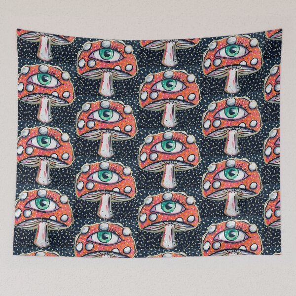 Item preview, Mushroom, psychedelic,  hippie, love, bright designed and sold by artsandpharts2.