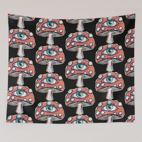 Item preview, Mushroom, psychedelic,  hippie, love, bright designed and sold by artsandpharts2.