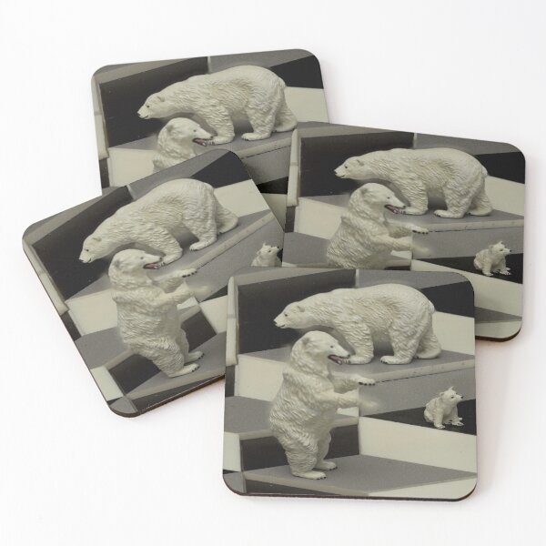 Aperçu de l'œuvre Ours polaires sur les cubes créée et vendue par Steve Purnell Photography.