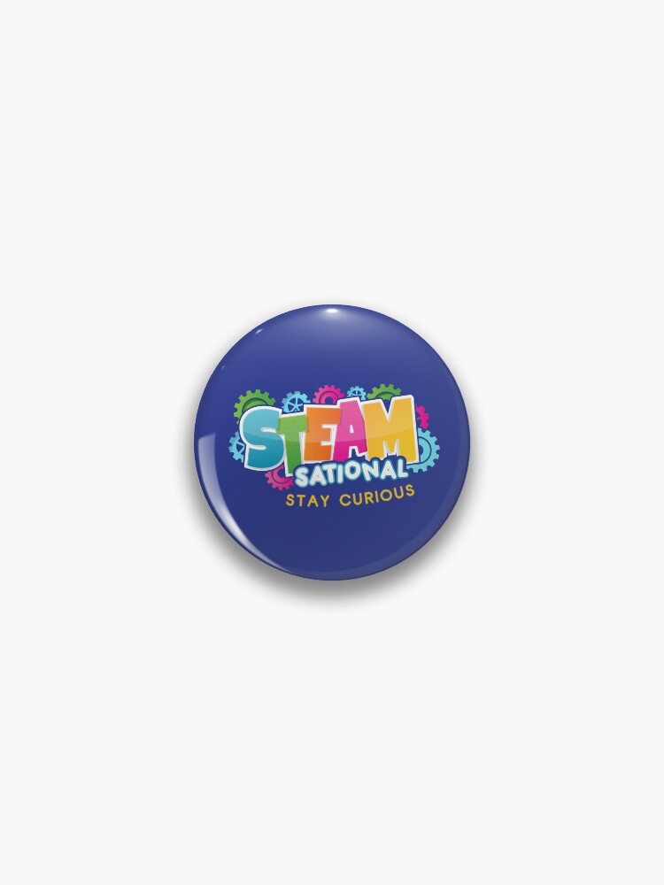 Thumbnail 1 of 3, Pin, STEAMsational LogoT-Shirt designed and sold by jarringscience.