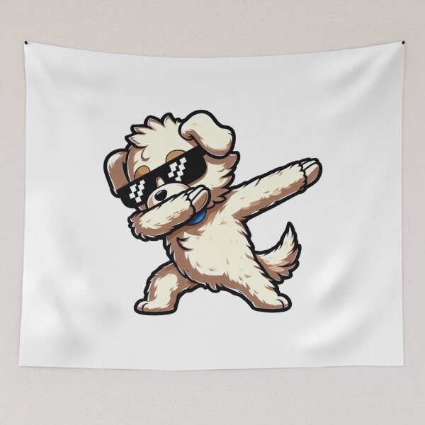 Item preview, cute dog dabbing with glasess designed and sold by KAYDEE01212 ✨.