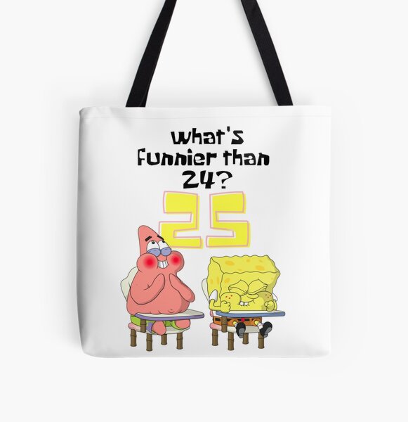 Vista previa del artículo con la obra «¿Qué es más divertido que 24? 25 Bob Esponja», diseñado y vendido por alligatorbite.