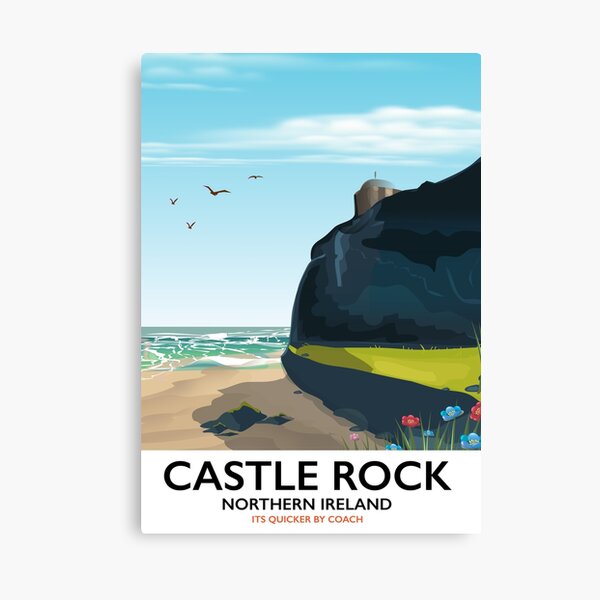 Castle rock northern ireland Canvas Print