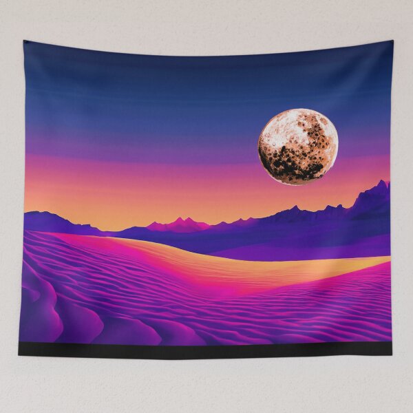 Item preview, Neon Desert Crumpet Moonrise designed and sold by LionBrew.