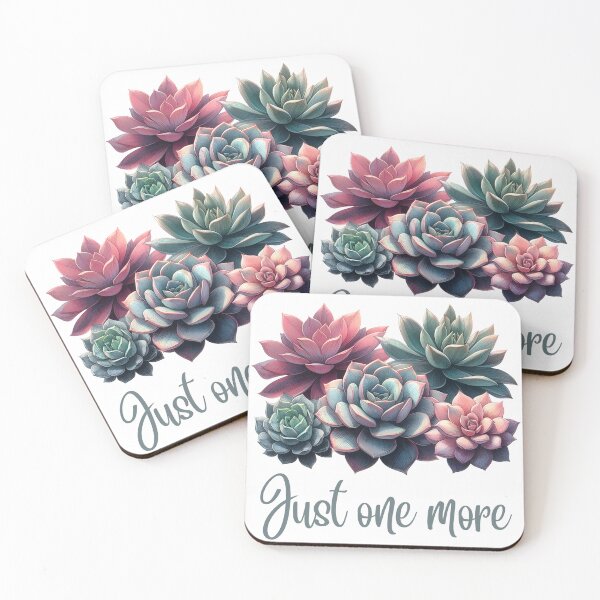 Item preview, Just One More succulent plant designed and sold by Batshirt.