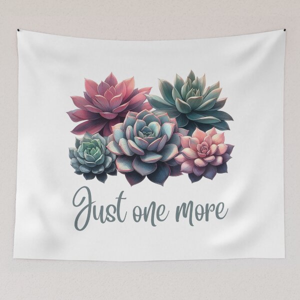 Item preview, Just One More succulent plant designed and sold by Batshirt.