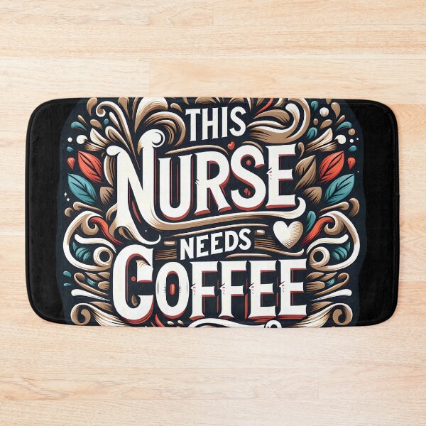 Item preview, This Nurse Needs Coffee, typography designed and sold by maxmaj.