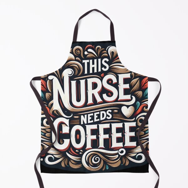 Item preview, This Nurse Needs Coffee, typography designed and sold by maxmaj.