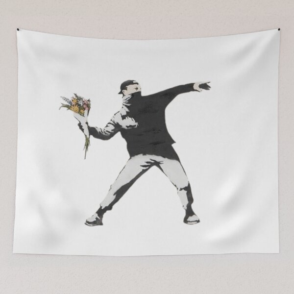 Item preview, banksy flower thrower designed and sold by martin max.