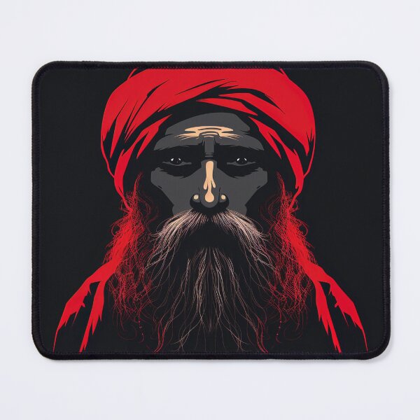 Item preview, Guru Nanak | Red minimalism designed and sold by ComicsFactory.