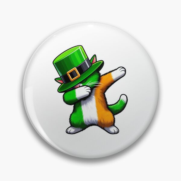 Item preview, dabbing funny irish cat with hat st pttry day designed and sold by KAYDEE01212 ✨.
