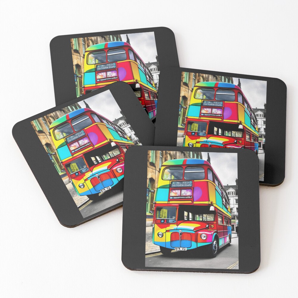 Item preview, Coasters (Set of 4) designed and sold by BubbleTextBox.
