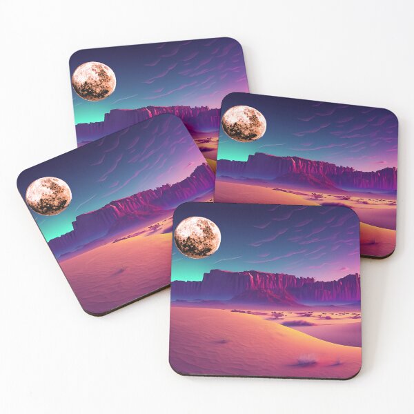Item preview, Neon Desert Crumpet Moonrise designed and sold by LionBrew.