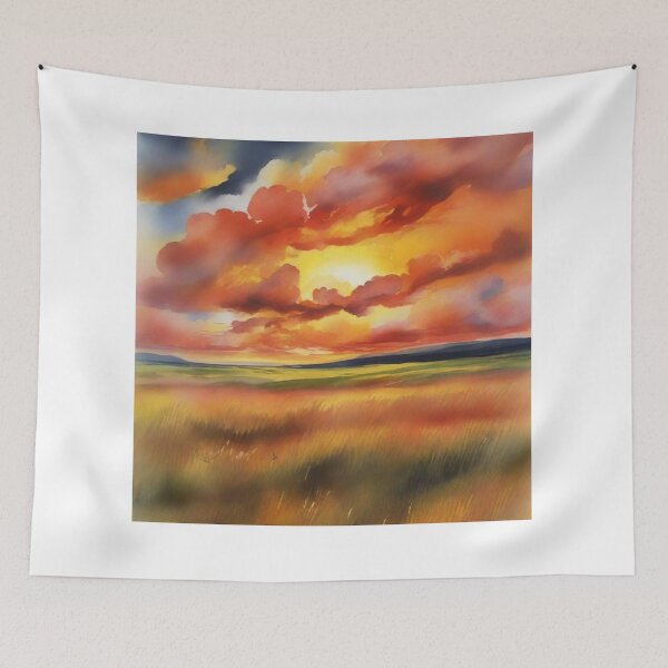 Item preview, Sunset in Watercolor designed and sold by Courtney Croxall.