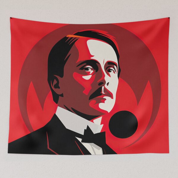 Item preview, H.G. Wells | Red minimalism designed and sold by ComicsFactory.