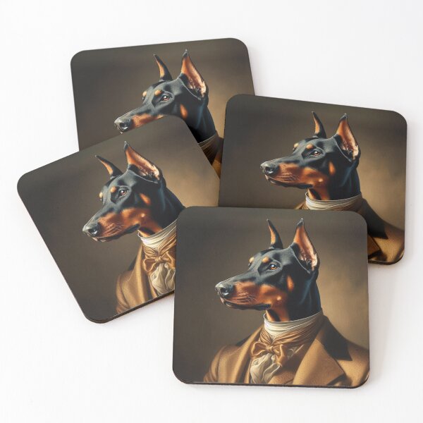 Item preview, Noble Guardian: Elegant Doberman Pinscher Portrait designed and sold by TDKCustoms.
