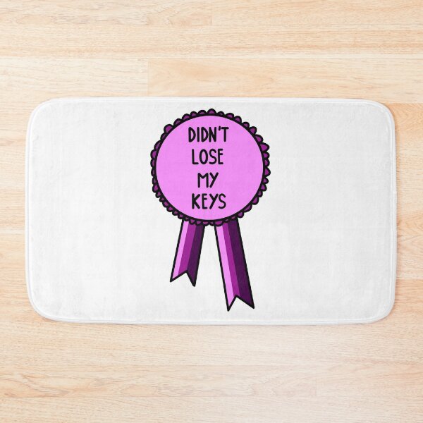 Item preview, Didn't Lose My Keys Ribbon Pink designed and sold by CJ Vanderbeek.