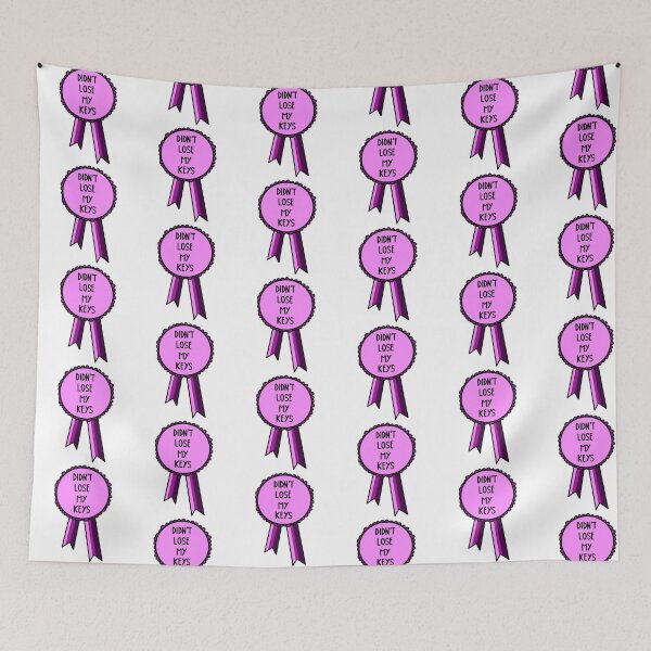 Item preview, Didn't Lose My Keys Ribbon Pink designed and sold by CJ Vanderbeek.