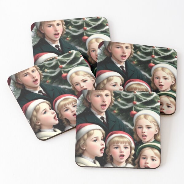 Item preview, Vintage Winter Young Christmas Carolers  designed and sold by TheDarkWardrobe.
