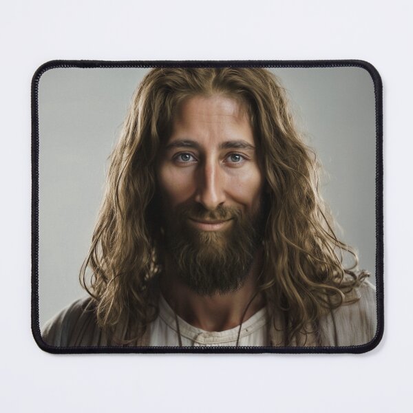 Item preview, Golden Revelation: A Pilate-Inspired Portrait of Jesus designed and sold by ShroudFaceAI.
