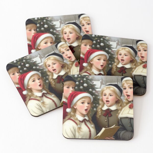 Item preview, Vintage Winter Young Christmas Carolers  designed and sold by TheDarkWardrobe.