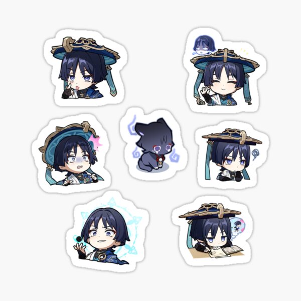 Artikel-Vorschau von Chibi Wanderer Genshin Impact, designt und verkauft von peristickers.