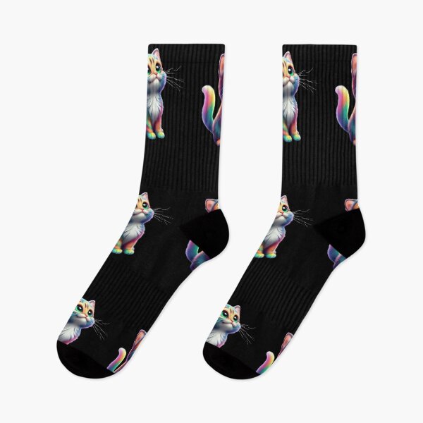 Item preview, Colorful Rainbow Cat Graphic T-Shirt designed and sold by ROYAL-STAR.