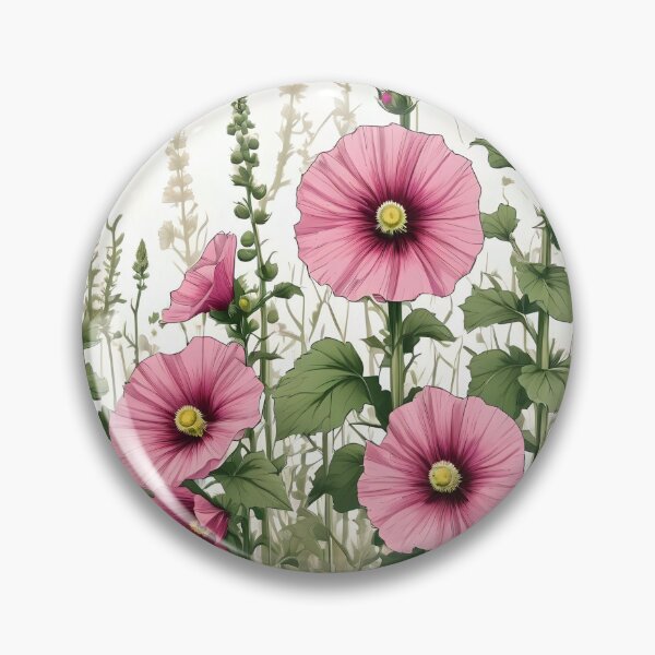 Item preview, Hollyhock Garden designed and sold by Ciervo Primavera.