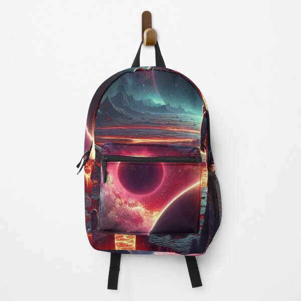 Item preview, Galactic Voyager: Astronaut Amidst Molten Planets and Cosmic Nebulae designed and sold by WickedAI.