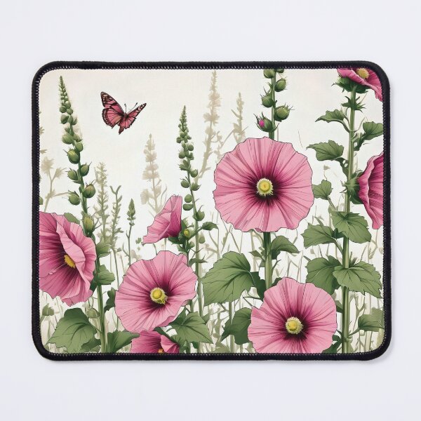 Item preview, Hollyhock Garden designed and sold by Ciervo Primavera.