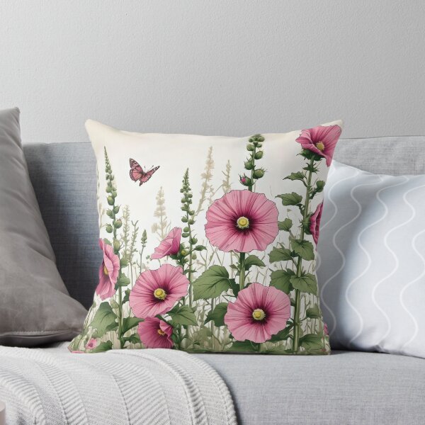 Item preview, Hollyhock Garden designed and sold by Ciervo Primavera.