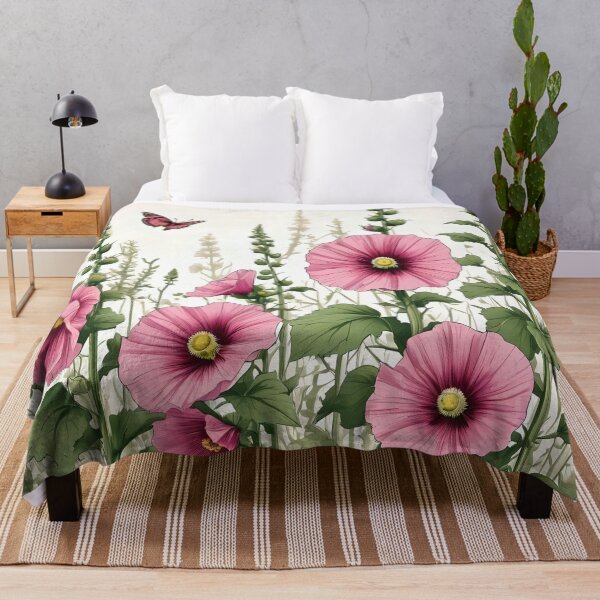 Item preview, Hollyhock Garden designed and sold by Ciervo Primavera.
