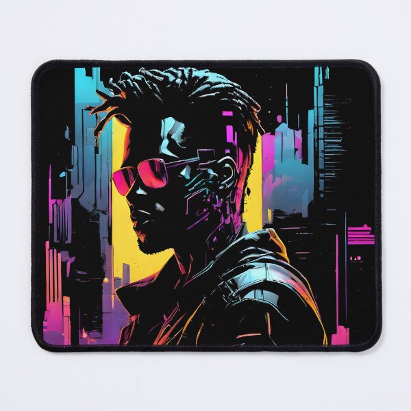 Item preview, Cyberpunk Man Within The Urban Jungle designed and sold by Bomba Visual.