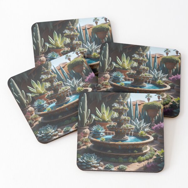Item preview, Succulent fountain | ai art designed and sold by marjessas-world.