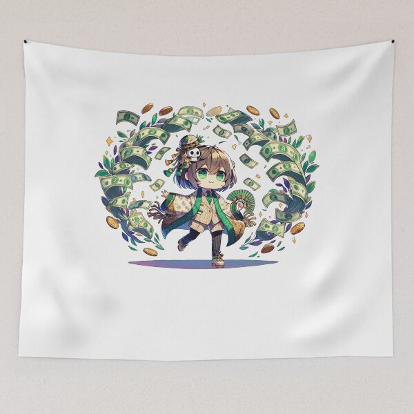 Item preview, Little Girl Throwing Money Dollars and Coins designed and sold by kylmllr101684.