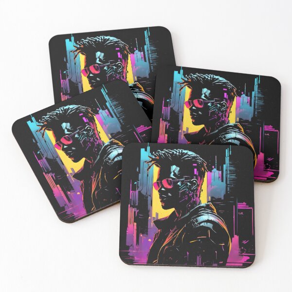 Item preview, Cyberpunk Man Within The Urban Jungle designed and sold by Bomba Visual.