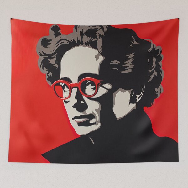 Item preview, Hannah Arendt | Red minimalism designed and sold by ComicsFactory.