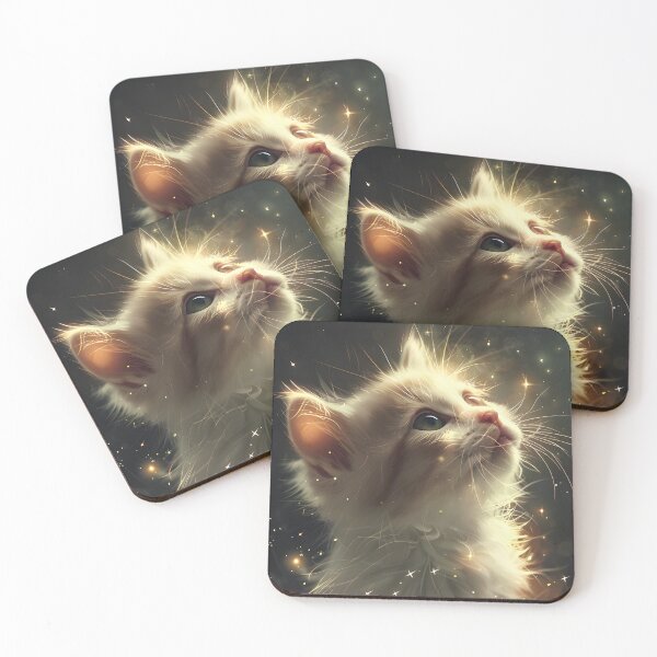 Item preview, Adorable cute fluffy kitten digital art designed and sold by Aroeldesigns.