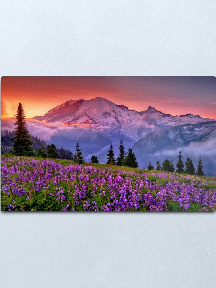Alternate view of Washington, Mt Rainier National Park Metal Print