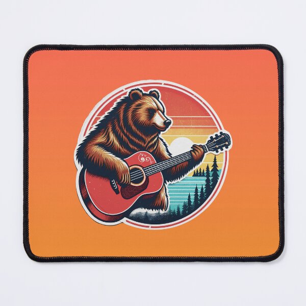 Item preview, Wild Rhythms: Retro Bear Rocker designed and sold by LordKingCipher.