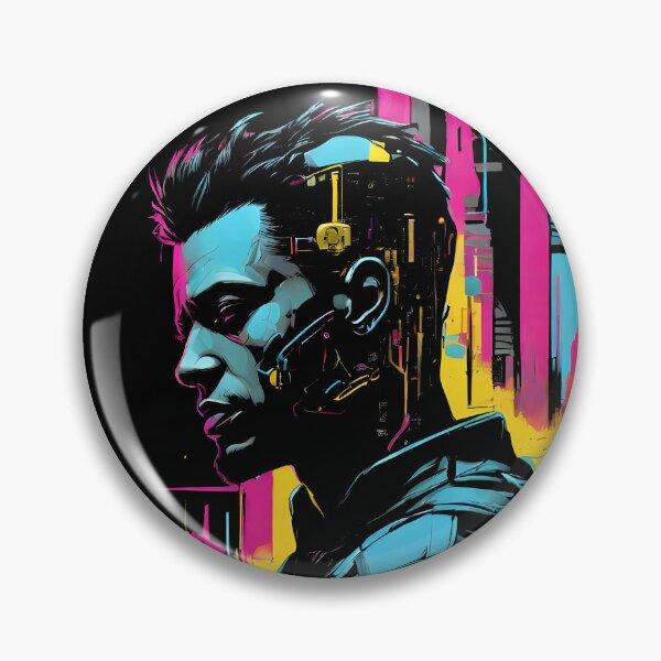 Item preview, Hombre Cyberpunk dentro de la jungla urbana designed and sold by Bomba Visual.