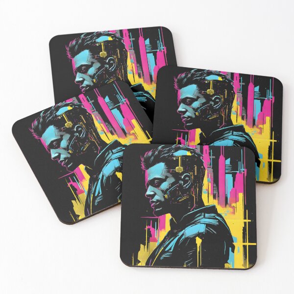 Item preview, Cyberpunk Man Within The Urban Jungle designed and sold by Bomba Visual.