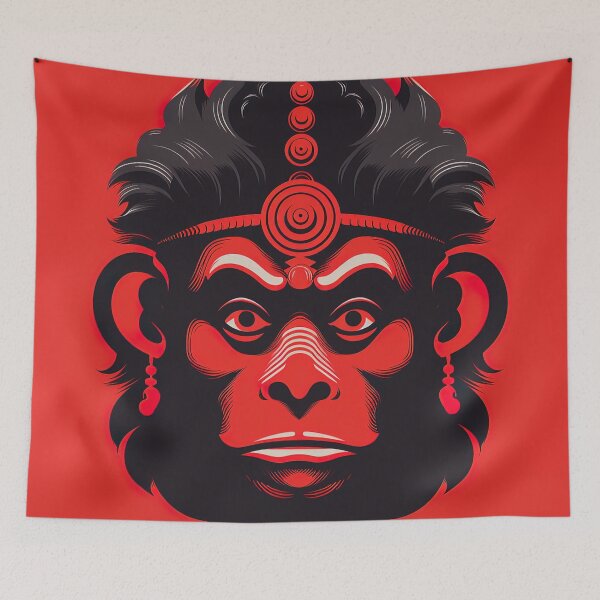 Item preview, Hanuman | Red minimalism designed and sold by ComicsFactory.