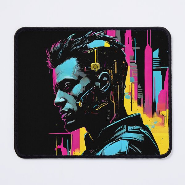 Item preview, Cyberpunk Man Within The Urban Jungle designed and sold by Bomba Visual.