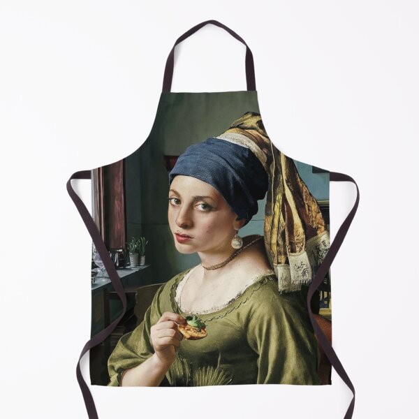Item preview, The girl with the pearl eating pizza designed and sold by Jun162007.